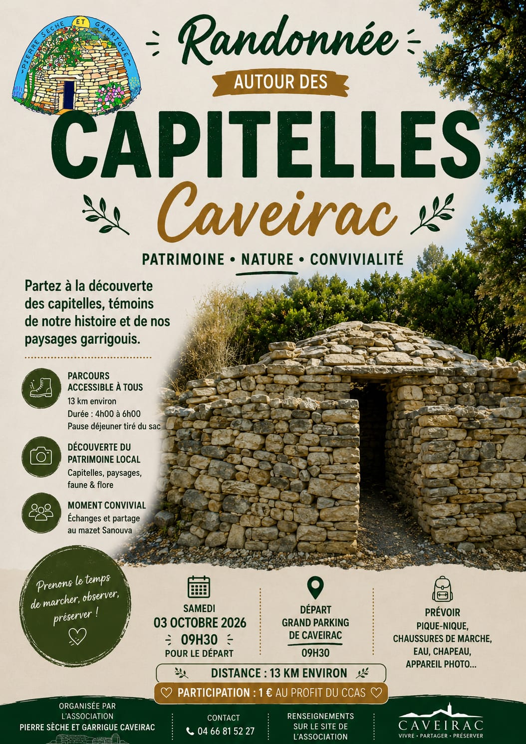 Une randonnée au milieu de la garrigue, des capitelles et des mazets: ça vous dirait?